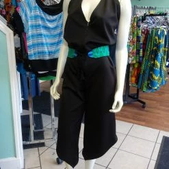 Tidal Cool Green And Blue African Kente Cloth Belt With Tassel Ties