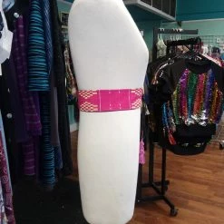 Tidal Cool Reversible Tassel Belt In Handwoven African Kente Cloth Belts, Hats And Accessories