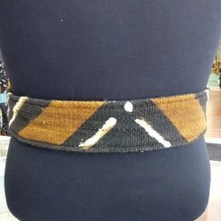 Tidal Cool Reversible Mudcloth And Denim Tassel Belt Belts, Hats And Accessories