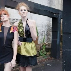 Tidal Cool Dresses Black And Yellow Party Dress