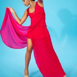 Tidal Cool Layered Red Dress