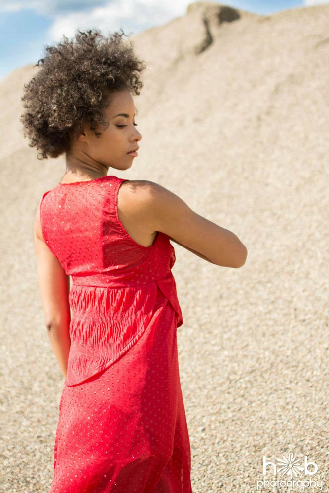 Tidal Cool Layered Red Dress