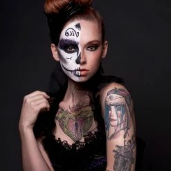 Tidal Cool Black Brocade Corset With Purple And Black Lace Trim