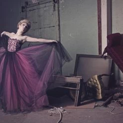 Tidal Cool Dresses Fantasy Couture Gown In Pink And Black Tulle