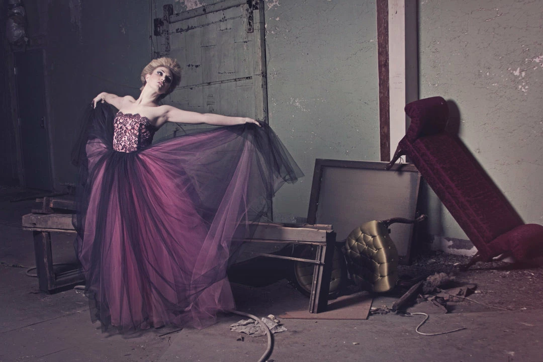 Tidal Cool Dresses Fantasy Couture Gown In Pink And Black Tulle