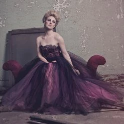 Tidal Cool Dresses Fantasy Couture Gown In Pink And Black Tulle
