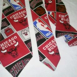Tidal Cool Neckties, Vests, Pocket Squares And Cummerbunds NBA Chicago Bulls Neckties In Bow Tie, Skinny Tie, And Standard Tie Styles, Kids Or Adult Sizes