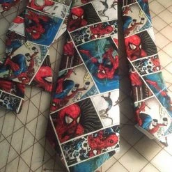 Tidal Cool Marvel Comics Spiderman Neckties In Bow Tie, Skinny Tie, And Standard Tie Styles, Kids Or Adult Sizes