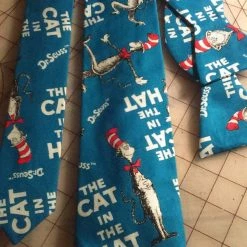 Tidal Cool Dr. Seuss' The Cat In The Hat Neckties In Bow Tie, Skinny Tie, And Standard Tie Styles, Kids Or Adult Sizes Neckties, Vests, Pocket Squares And Cummerbunds