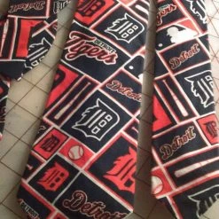 Tidal Cool Detroit Tigers MLB Neckties In Bow Tie, Skinny Tie, And Standard Tie Styles, Kids Or Adult Sizes
