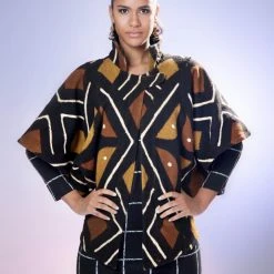 Tidal Cool Handmade Mudcloth Cape