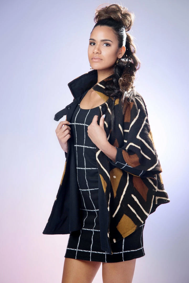 Tidal Cool Handmade Mudcloth Cape