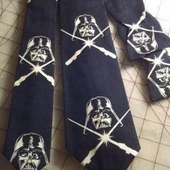 Tidal Cool Star Wars Darth Vader Glow In The Dark Neckties In Bow Tie, Skinny Tie, And Standard Tie Styles, Kids Or Adult Sizes Neckties, Vests, Pocket Squares And Cummerbunds