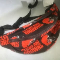 Tidal Cool Belts, Hats And Accessories Cleveland Browns Hip Bag With Logos In Orange And Brown