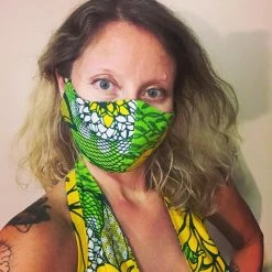 Tidal Cool Cotton Fabric Face Mask