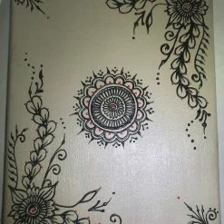 Tidal Cool Henna Art And Decor Acrylic On Canvas Henna Painting