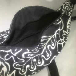 Tidal Cool Belts, Hats And Accessories Water Resistant Canvas Hip Bag In Black And White