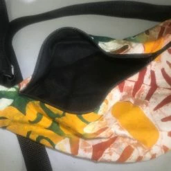 Tidal Cool African Print Hip Bag In Batik Ankara